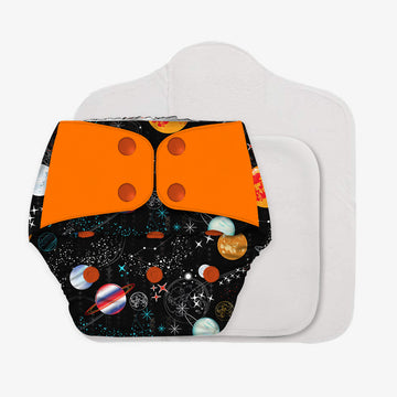 Galaxy ride - Regular Cloth Diapers with Soaker Booster for 3month -3 years